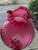 Vintage Cranberry Pink Swirl Glass Tall Electric Victorian-Style Parlor Lamp For Sale - Image 12 of 12