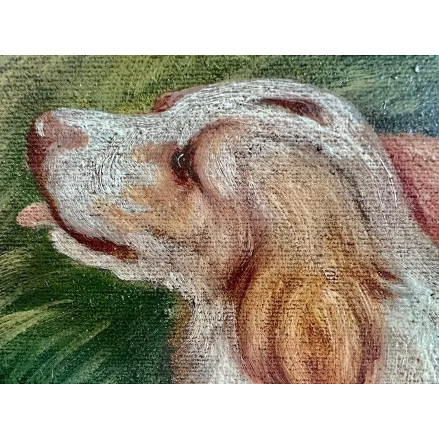 English Oil on Canvas Depicting Trio of Spaniels For Sale - Image 9 of 12