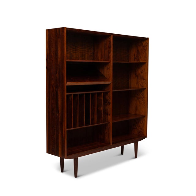Vintage Danish Mid Century Rosewood Bookcases Pair For Sale - Image 9 of 12