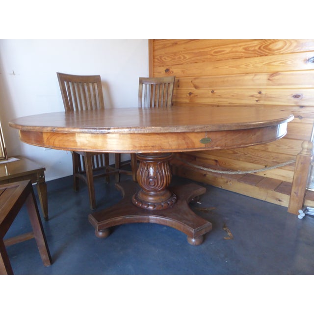 Vintage Outdoor/Indoor Teak Table and 5 Chairs by Chic Teak For Sale - Image 4 of 10