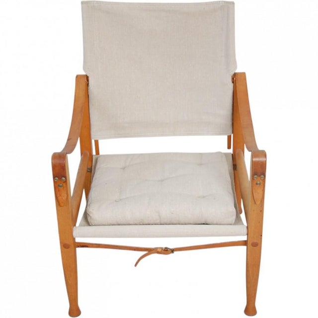 Safari Chair in Canvas Fabric by Kaare Klint, 1990s For Sale - Image 9 of 18