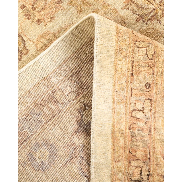 Eclectic, One-of-a-Kind Hand-Knotted Area Rug - Ivory, 10' 1" x 13' 10" For Sale In New York - Image 6 of 8