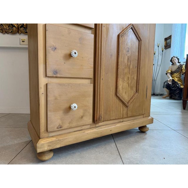 Rustic Farmhouse Bread Cupboard For Sale - Image 11 of 12