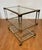 Art Deco Bar Trolley in Gold and Glass by Pierre Vandel, 1970s For Sale - Image 5 of 18