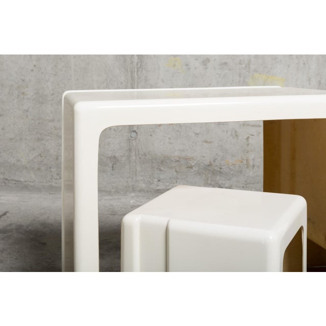 Vintage Italian Children's Desk with Stool, 1970s, Set of 2 For Sale - Image 9 of 16