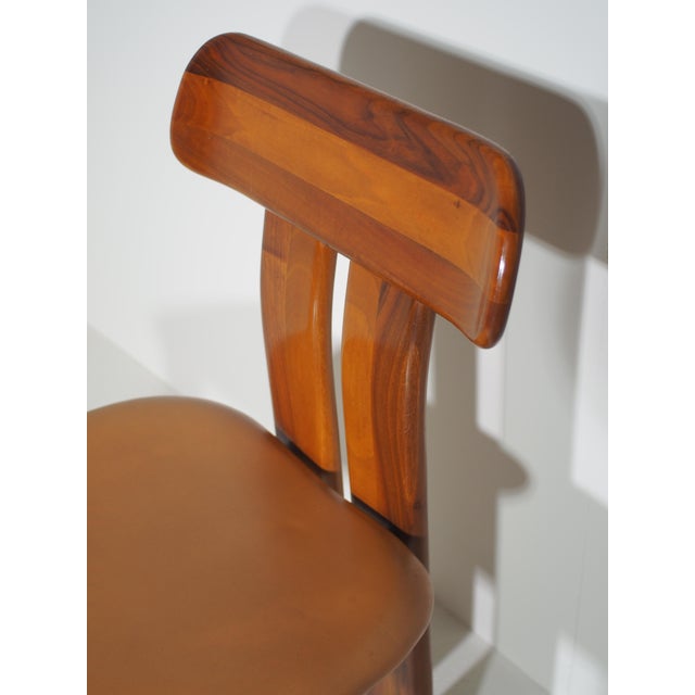 Brown Italian Sapporo Dining Chairs by Mario Marenco for Mobil Girgi, 1970s, Set of 6 For Sale - Image 8 of 13