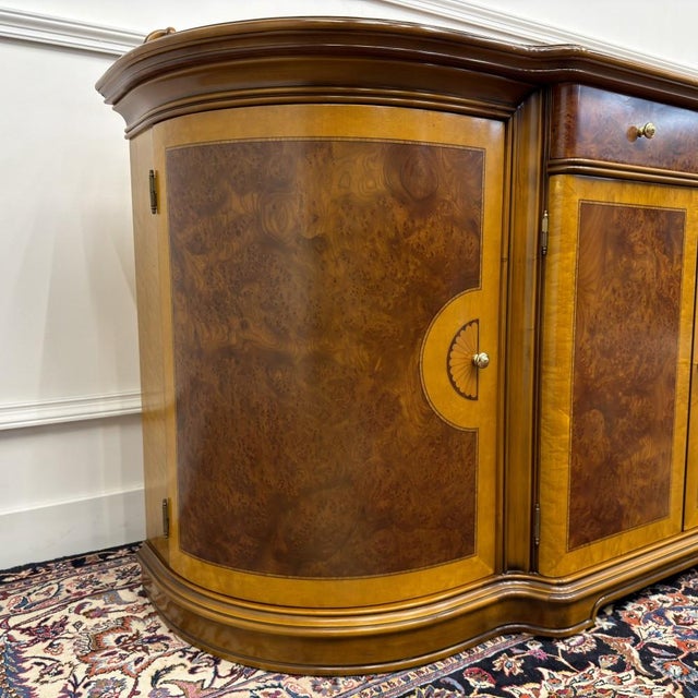 Brown Classic Italian Office Cabinet Sideboard For Sale - Image 8 of 18