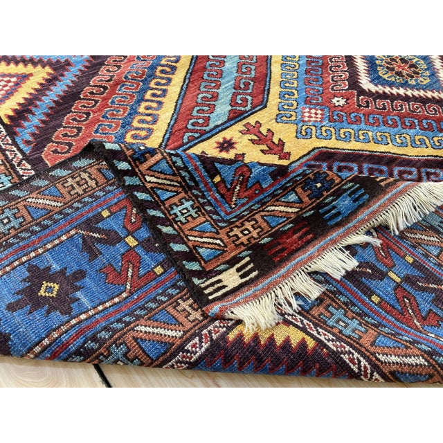 Vintage Wool Lori Pambak Kazak Rug For Sale - Image 14 of 14