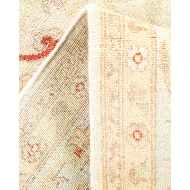 Vintage Traditional Hand Knotted Wool Area Rug, Ivory - 6'0" X 9'3" For Sale In New York - Image 6 of 9
