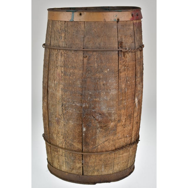 Antique Wooden Nail Keg Cask Barrel Chairish