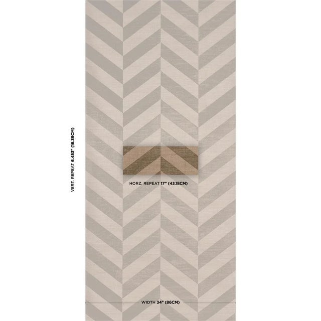 A textural take on a familiar motif, Staggered Chevron Sisal is a large-scale two-tone design with a stylish stripe...