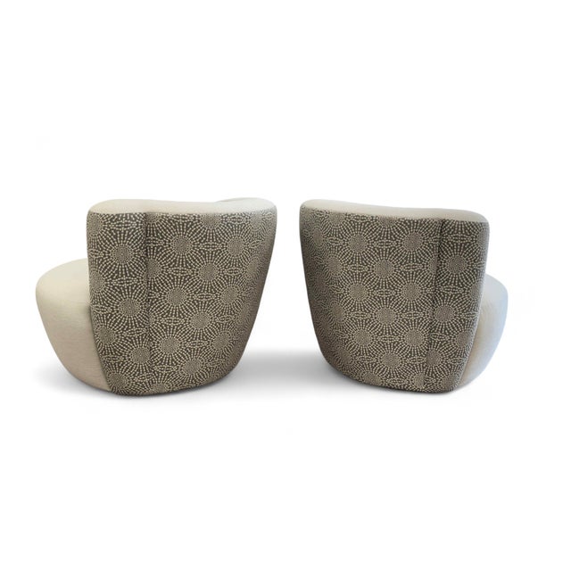 Late 20th Century Vladimir Kagan for Lazar Nautilus Swivel Chairs, a Pair For Sale - Image 5 of 16
