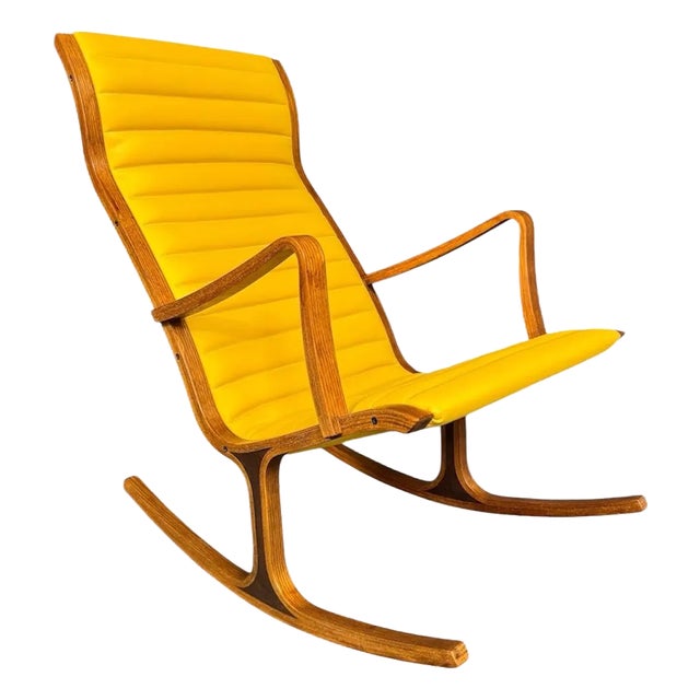 Vintage Heron Rocking Chair by Mitsumasa Sugasawa for Tendo