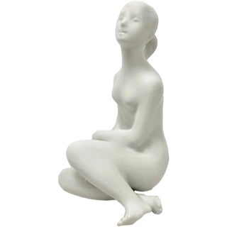 Nude Statue by J. Černoch for Royal Dux Bohemia, 1960s For Sale