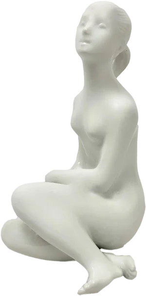 Nude Statue by J. Černoch for Royal Dux Bohemia, 1960s