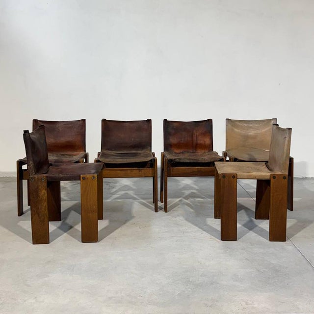 Scarpa Monk Design Chairs, 1970s, Set of 6 For Sale - Image 4 of 13