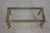 Traditional Vintage Bronze Swan Frame Glass Top Coffee Table For Sale - Image 3 of 13