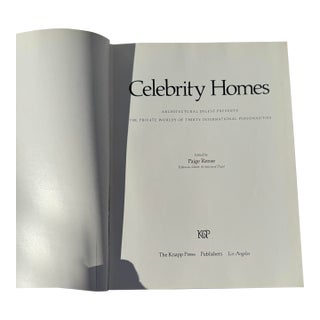 1977 “Celebrity Homes” by Architectural Digest, First Edition Book For Sale