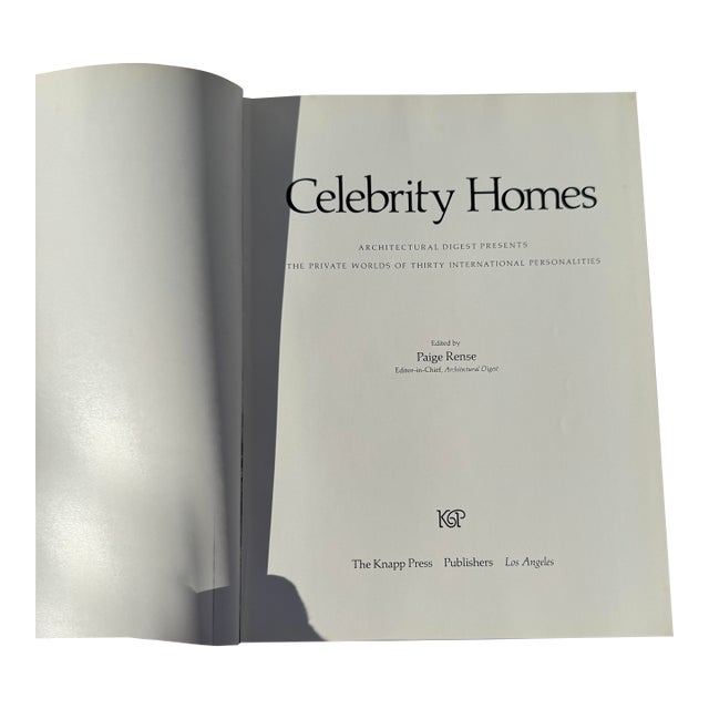 1977 “Celebrity Homes” by Architectural Digest, First Edition Book For Sale