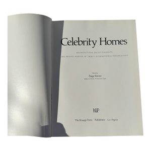 1977 “Celebrity Homes” by Architectural Digest, First Edition Book