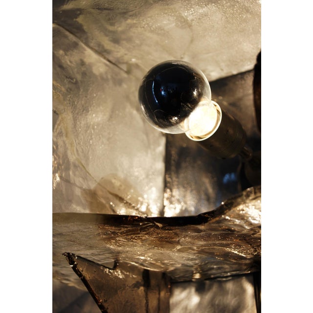 Italian Murano Glass Wall Lamps by Carlo Nason for Mazzega, 1970s, Set of 2 For Sale - Image 13 of 18