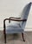 Vintage Federal Style Inlaid Mahogany Lolling Armchair For Sale - Image 4 of 10