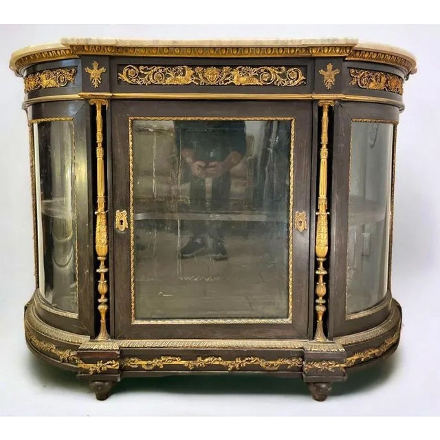 Wood Napoleon III Showcase Sideboard by Jeune Belfort, France, 1813 For Sale - Image 7 of 8