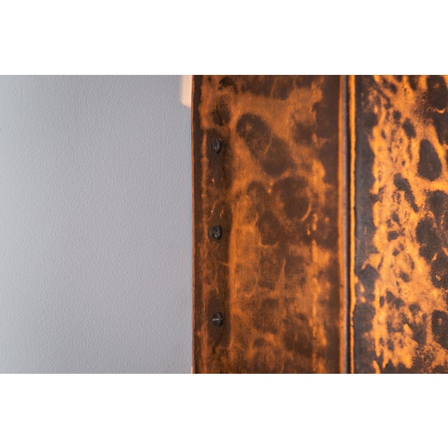 Square Textured Brass Wall Lamps, 1970s, Set of 2 For Sale - Image 9 of 12