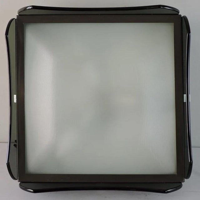 Mid-Century Modern Vintage 1970s "Veca" Flush Mount For Sale - Image 3 of 5