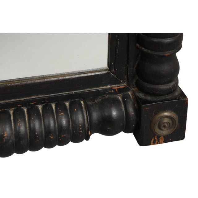 Early 19thC American Federal Reverse Painted Trumeau Wall Mirror For Sale In Tampa - Image 6 of 7