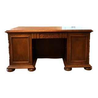 Architectural Early Brutalist Art Deco Danish Writing Desk, Denmark, 1930s For Sale