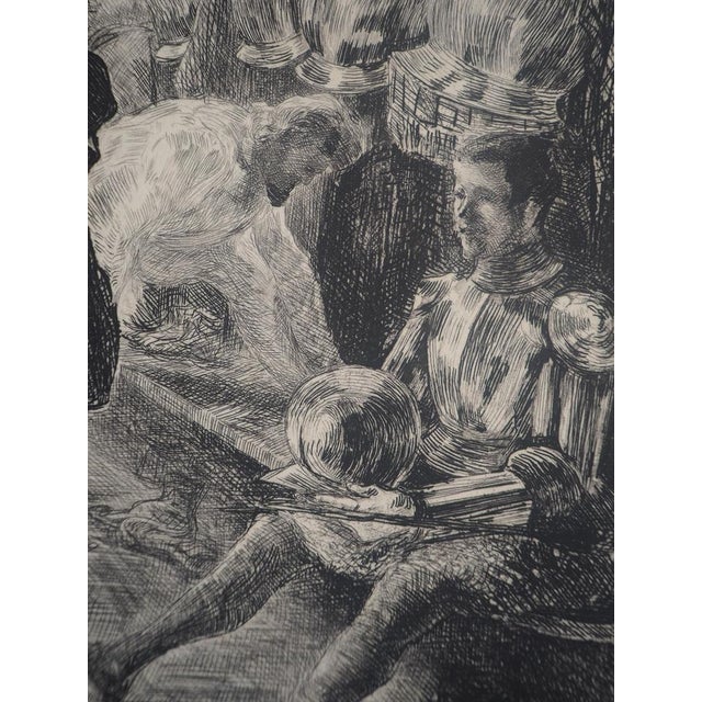 Paul Renouard, Actors at Rest, 1893, Original Etching For Sale - Image 5 of 7