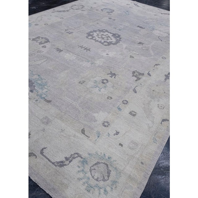Turkish Oushak Rug 10'1" x 14'5" For Sale - Image 4 of 8