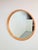 Large Mid-Century Round Pine Mirror, Denmark, 1960s For Sale - Image 11 of 11