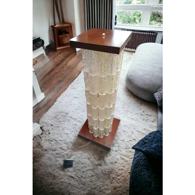 Acrylic Glass Floor Lamp with Faceted Tubular Double Lighting, 1960s, in Flawless conditions. Designed 1960 to 1969...