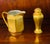 2 PCS Austrian Porcelain Gold Creamer and Salt Shaker For Sale - Image 4 of 5