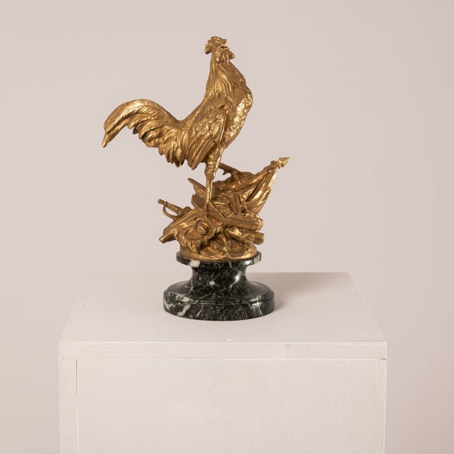 After Arthur Comte, Du Passage, 1890s, Bronze on Marble Base For Sale - Image 3 of 11