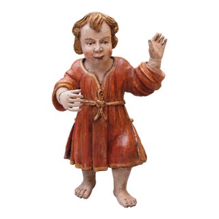 Antique Indo-Portuguese Jesus Christ Child, 17th Century For Sale