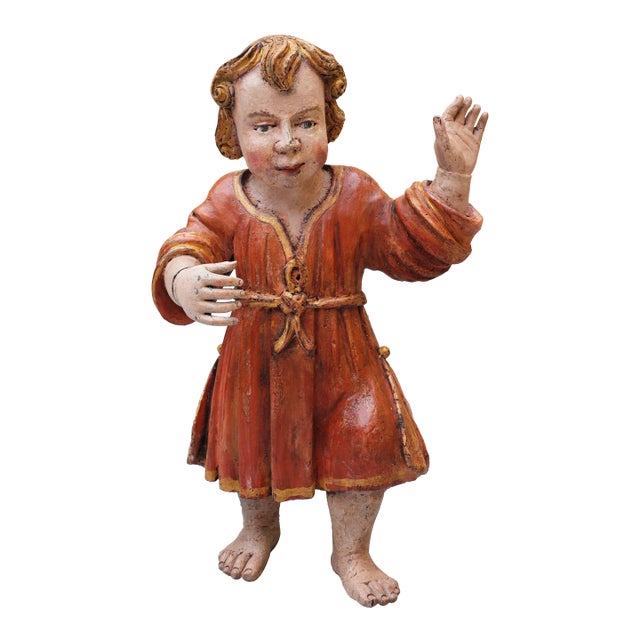 Antique Indo-Portuguese Jesus Christ Child, 17th Century For Sale