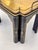 Vintage Regency Style Black Lacquer and Brass Side Table With Chinoiserie Detail For Sale - Image 4 of 16