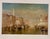2010s Vintage Italian Venice Canal Painting in Decorative Green and Gilt Frame, Acquired in Bellagio For Sale - Image 5 of 6
