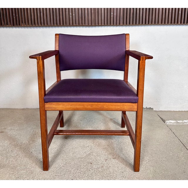 Model BM73 Armchair in Teak by Børge Mogensen for Fredericia, Denmark, 1950s For Sale - Image 15 of 15