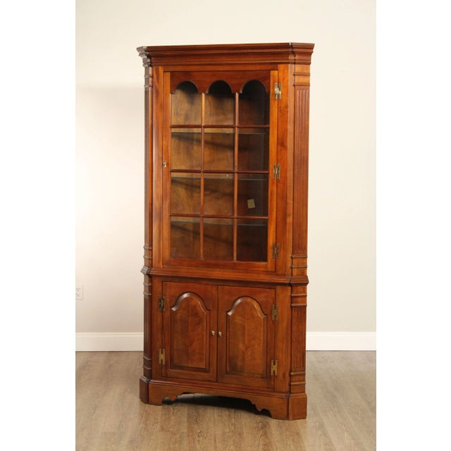 Councill Chippendale Style Mahogany Corner Cabinet For Sale - Image 12 of 12
