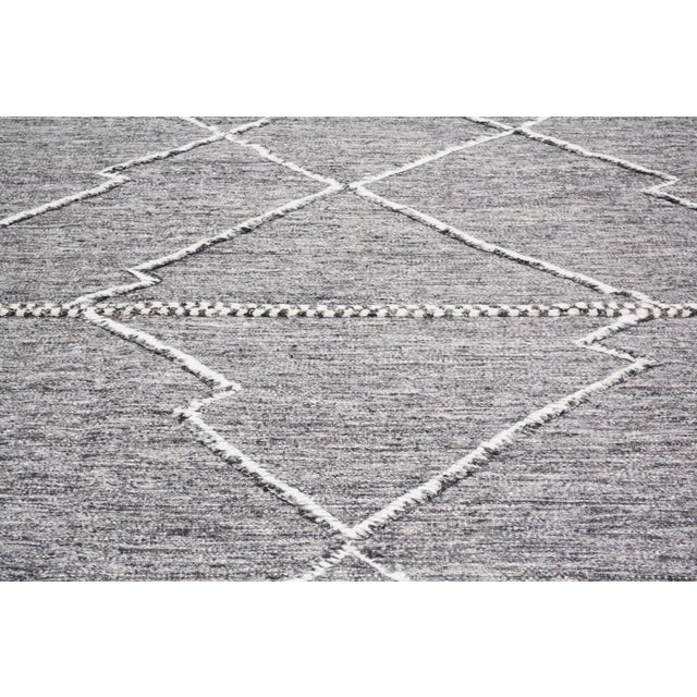 Moroccan Contemporary Moroccan Hand Knotted Wool Rug,10'X14' For Sale - Image 3 of 6