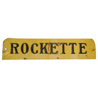 Vintage "Rockette" Advertising Sign For Sale