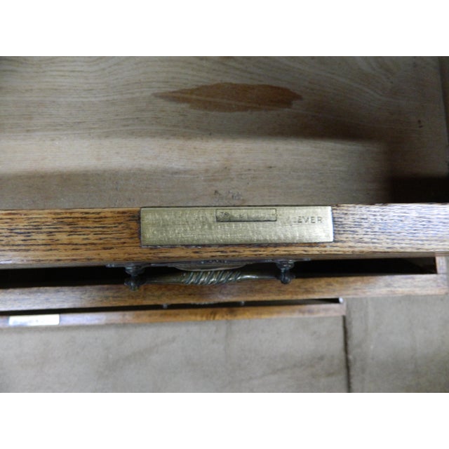 Edwardian Oak Chest of Drawers, 1890s For Sale - Image 15 of 18