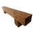 Rustic Rustic Vintage Old Railway Wood Beam Bench For Sale - Image 3 of 7