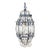 Large Mid-Century Italian Rustic White Glass & Wrought Iron Pendant Light For Sale
