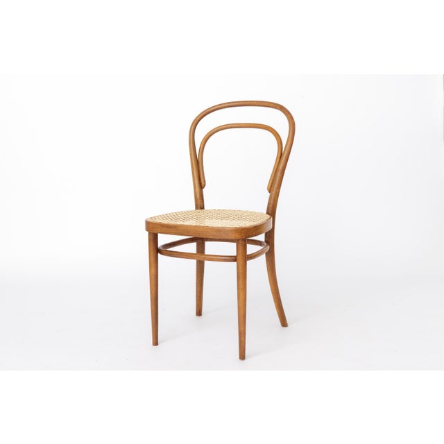 Vintage Model 14 Chairs in Bentwood from Thonet, 1980s, Set of 2 For Sale - Image 9 of 12