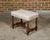 French 19th Century Barley Twist Stool with Finial and Custom Linen Upholstery For Sale - Image 9 of 12